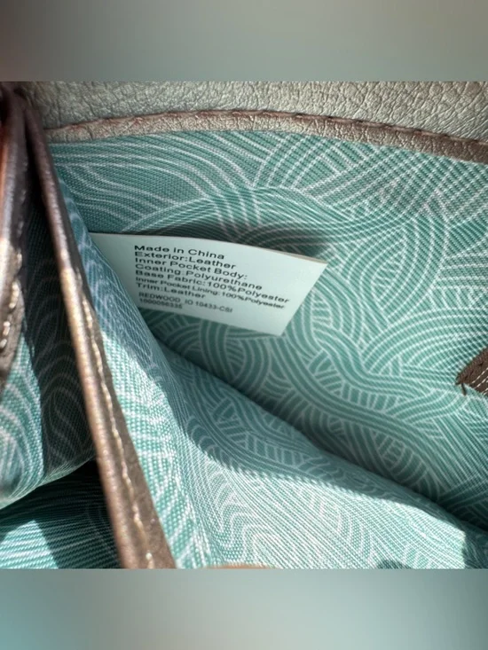 The Sak Metallic Leather Wallet Crossbody Clutch Wristlet Convertible 3 in 1 EUC - Picture 11 of 12